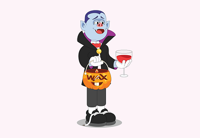 Happy Halloween Says Vampire The Dracula animation branding festival halloween illustration vector