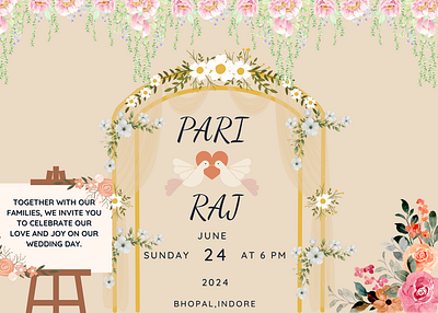 WELCOME TO THE WEDDING graphic design