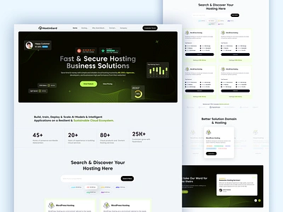 Hosting Business Website Template Figma Design clean design clean hosting hosting business hosting design hosting provider hosting server hosting service hosting template hosting website pricing table web hosting webdesign wordpress hosting