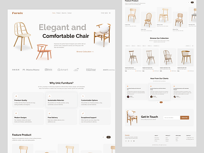 Furniture Landing Page e commerce website ecommerce ecommerce landing page ecommerce web furniture furniture website web design