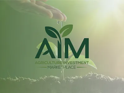 AIM - Agriculture Investment Marketplace Logo Design clean design