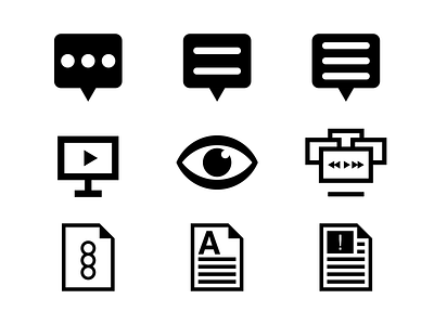 User Interface Icons Designed for Social Media Platform branding design file graphic hci icon iconography illustration interaction logo logotype platform portal social media symbol typography ui user interface ux web