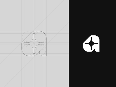 A logo symbolizing artificial intelligence a ai brand branding design elegant illustration letter logo logo design logo designer logodesign logodesigner logotype mark minimalism minimalistic modern sign star