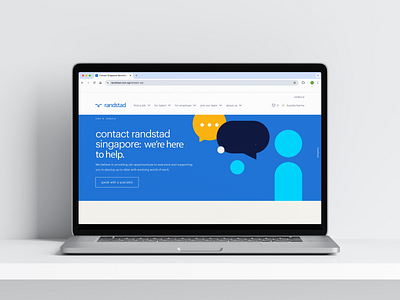 Randstad Singapore Website Banner art direction banner concept design graphic design landing page visual art website