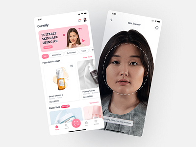 Skincare Mobile App ai ai concept app beauty ecommerce makeup mobile design products skincare skincare app skincare products ui ui design