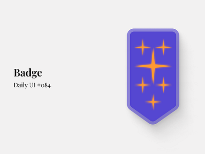 Badge - Daily UI #084 badge daily ui daily ui 84 figma ui ui design ui element uiux uiux design