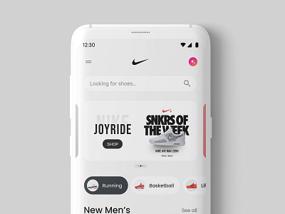 Nike Store App Redesign Concept design minimal ui ux