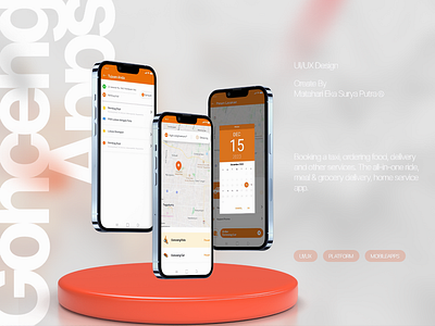 Gonceng App graphic design ui ux