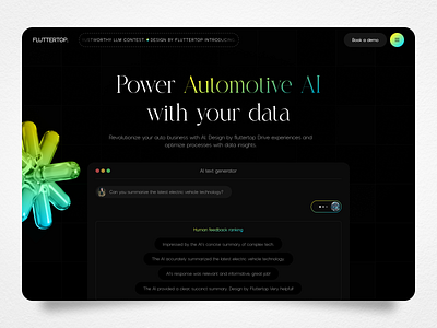 AI Website UI Design for Automotives ai ai web design ai website artificial intelligence automotives booking car car car service center cars design driving fluttertop hero section landing page landing page for car service spair parts uiuxlabs web design website concept website design