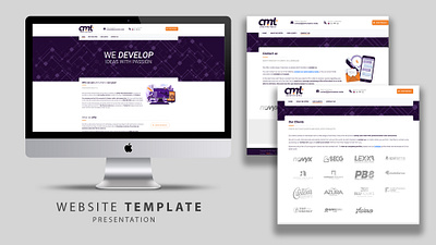 AMT Presentation Webpage Template branding graphic design ui ux