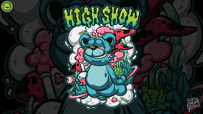 HIGH SHOW - artwork art artwork branding cartoon clothing design illustration logo merch