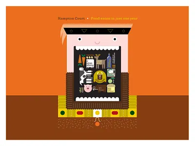 Henry VIII diagrams diet eating food hampton court henry 8 infographics information design information illustration museum publicity