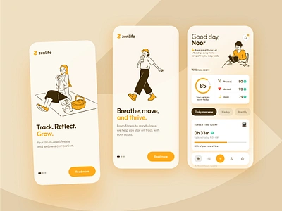 Zenlife - Mobile Apps appinterface ui