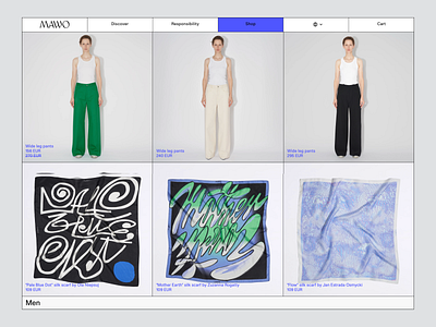 MAWO — Products cards clothes design desktop fashion grid layout listing product product design products shop tiles ui ux web website