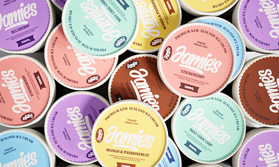 Ice Cream Packaging Design box branding colorful colors cup food food and beverage froyo ice cream packaging yogurt