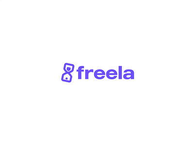 freela - logo animation animation branding clean freelance graphic design hourglass illustration logo logo anim logo animation logo design modern motion motion graphics simple time visual identity