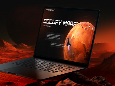 Space exploration AI | Landing page ai design landing landing page mars rocket space ui ui designn uiux ux ux design web design web site