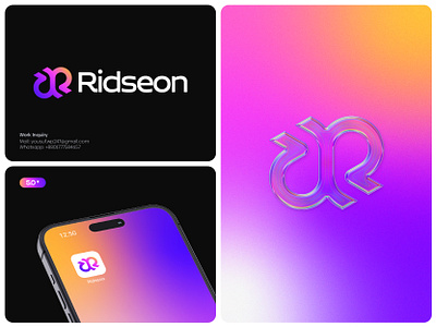 Dynamic, Innovative, Modern Logo Design for Ride Share App abstract logo app logo brand identity branding direction dynamic gradient logo icon identity inifinity innovative logo logo design logo designer logotype modern logo navigation path ride share app