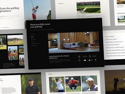 Website Design for Luxury Golf Club booking booking website golf golf balll golf club golf club website golfer golfing leisure leisure travel pga pga tour sport sport service sport website tourism tours travel travel agency trip