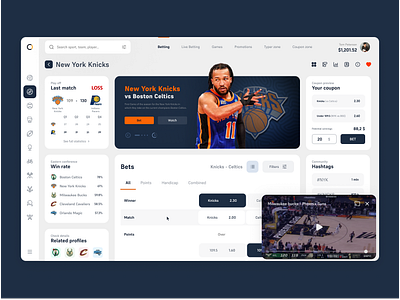 Sports application - dashboard branding dashboard design graphic design interface product productdesign ui ux uxui