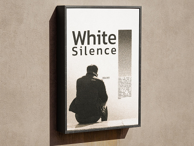 White Silence Poster Design branding cover art design graphic graphic design poster poster design