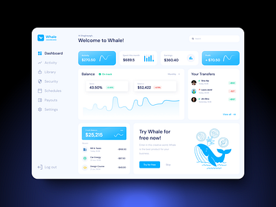 Whale Dashboard ui