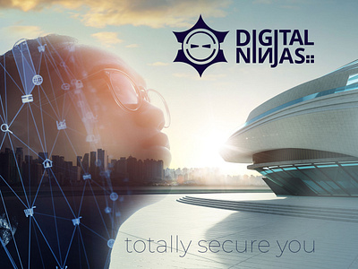 Digital Ninjas - Totally secure you ad design graphic design logo logos photo manipulation vector