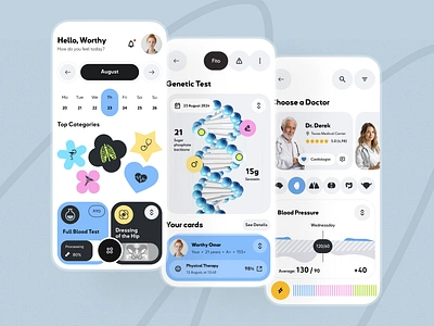 Healthcare service - Mobile app app design clinic doctor health health app healthcare healthcare app hippa medical medicine mobile app ui ux