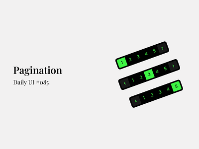 Pagination - Daily UI #085 daily ui figma page pagination ui ui design ui element uiux uiux design