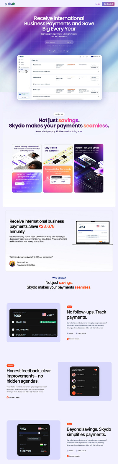 Website Redesign branding graphic design illustration redesign skydo ui weframe