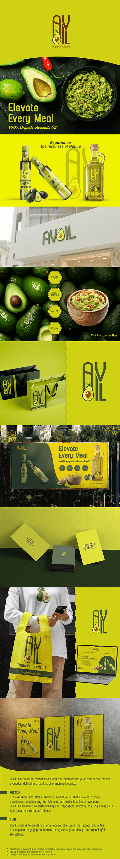 AVOIL- AN AVOCADO OIL BRAND branding graphic design logo