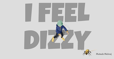 The Dizzy Bee Effect 3d animation creative design graphic design illustration motion graphics vector