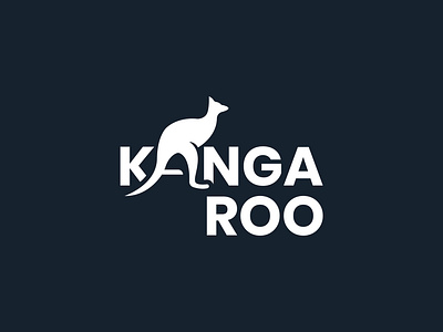 Kangaroo wordmark Logo design concept animal australia concept creative design flat inspiration jumping kangaroo lettering logo logo type minimal modern text logo typography unique wordmark