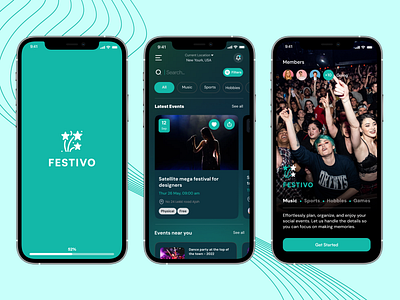 Festivo - Event planning platform eventmanagement eventplanning figmadesign productdesign socialevents uiux userfriendly