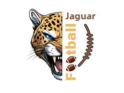 Jaguar Football branding design football graphic design illustration jaguar jaguar football logo shirts graphic sports typography vector