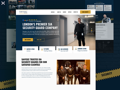 Security Landing Page clean design click through landing page corporate safety customer safety design dribbble shot event safety event security eventsecurity landing page design landingpage lead generation leads popular shot security guard company security services ui unbounce ux venue security