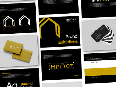 Impact Property - Industrial Logo & Brand Guidelines branding clean clear concept design graphic design illustration logo ui vector