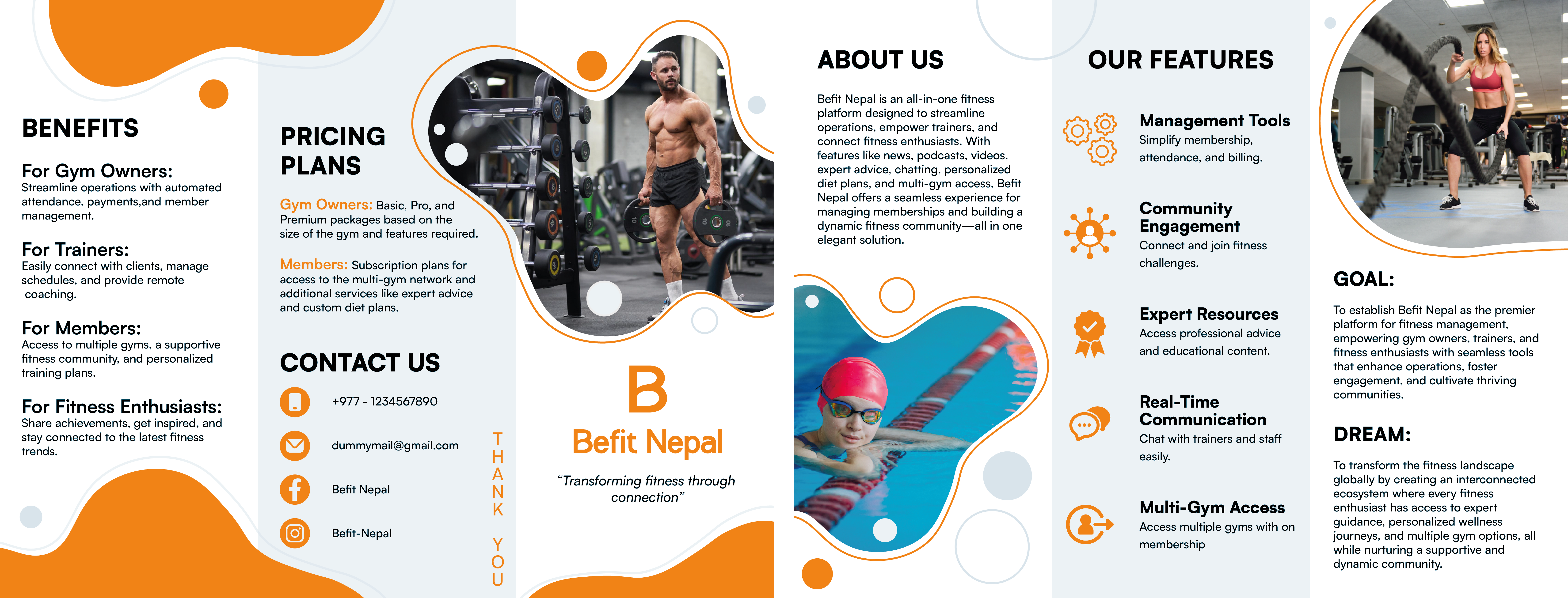 Brochure Design for Befit Nepal befitnepal befitnepalbrochure branding brochure design graphic design
