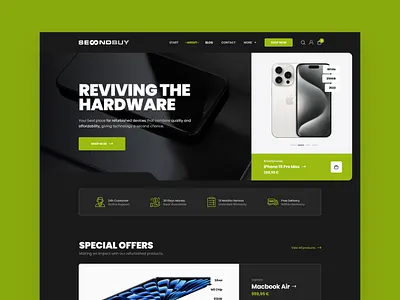 SecondBuy design drawingart hardware responsive ui ux web website