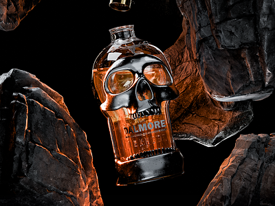 The Dalmore | Nekhbet Whisky 3d animation brand branding cgi commercial dalmore design glass graphic design logo metal motion graphics product product design render skull vector whiskey whisky