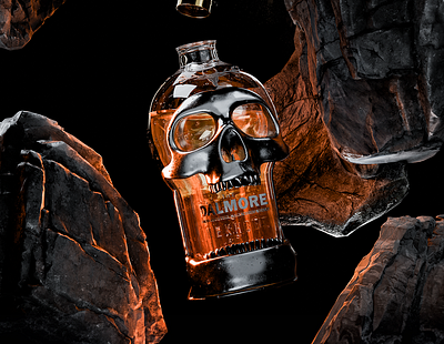 The Dalmore | Nekhbet Whisky 3d animation brand branding cgi commercial dalmore design glass graphic design logo metal motion graphics product product design render skull vector whiskey whisky