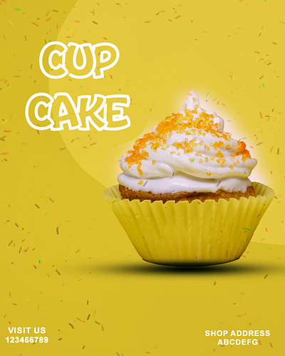 Cup cake advertisement advrtisement branding creativity graphic design ideas for design postr design print design social media