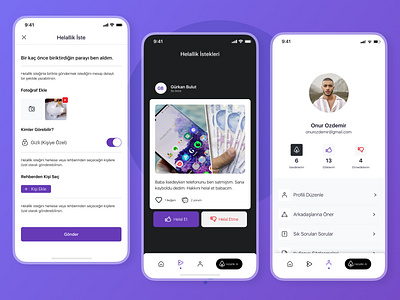 Helal App - Mobile Profile Design design mobile product design profile ui