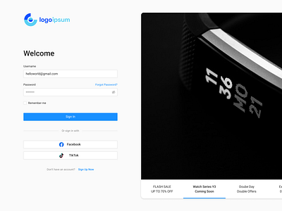 Sign In - Web Application Inspiration ai app design discover graphic design inspiration log in login product sign in ui ux web