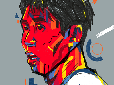 Sonny - Son Heung-min character football football illustrated football portrait illustrated football illustration illustrator people portrait portrait illustration procreate soccer soccer illustrated son heung min sonny tottenham hotspurs