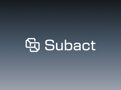 Subact | Logo design ai branding ai logo artificial intelligence branding branding branding and identity identity identity branding logo design logo design branding logotype saas branding saas product