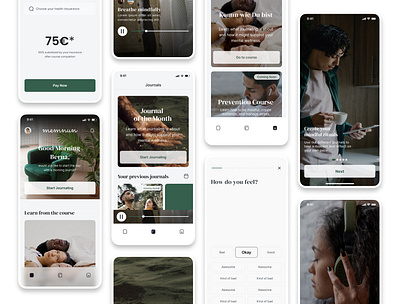 Memnun - for mental health design mental health mobile product design ui welbeing