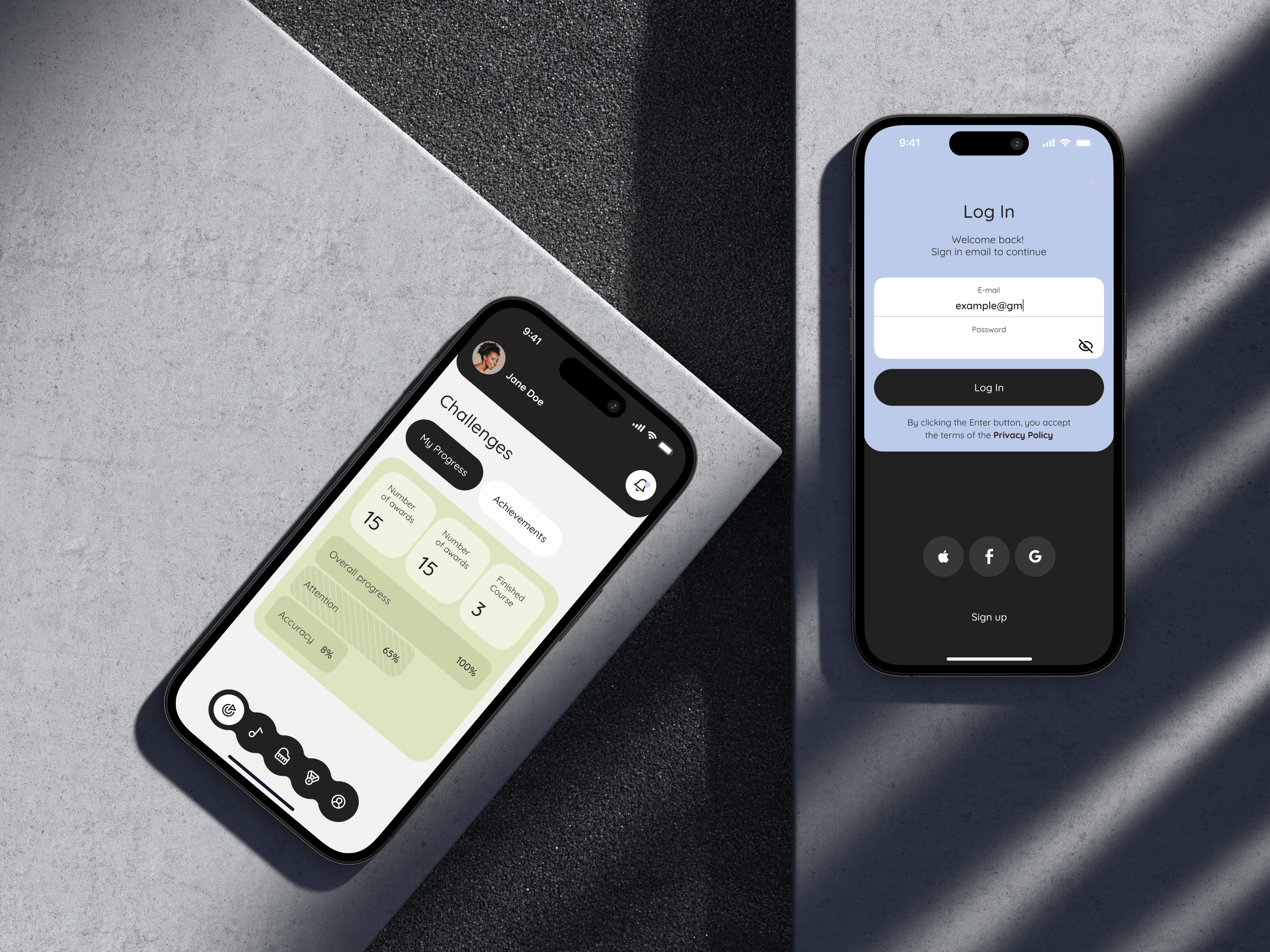 Example of Mobile App UI/UX Design (Ios / Android)