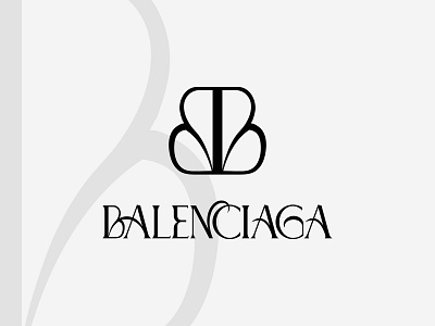 Balenciaga logo redesign concept branding challenge design fashion graphic design illustration logo logotype redesign typography vector