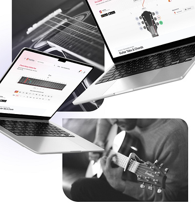 Guitar Tuner app branding design edtech graphic design guitar tuner illustration logo music ui ux